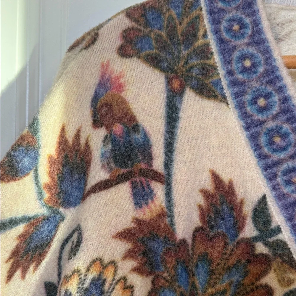 FARM Rio Floral Cardigan - Cream and Blue - Picture 7 of 16